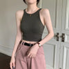 2026 Woman Clothing Summer Striped Tank Tops Women Sleeveless Knitted Camisole Crop Tops New Female Elastic Slim Casual Vests - MAGUSTA BEAUTY