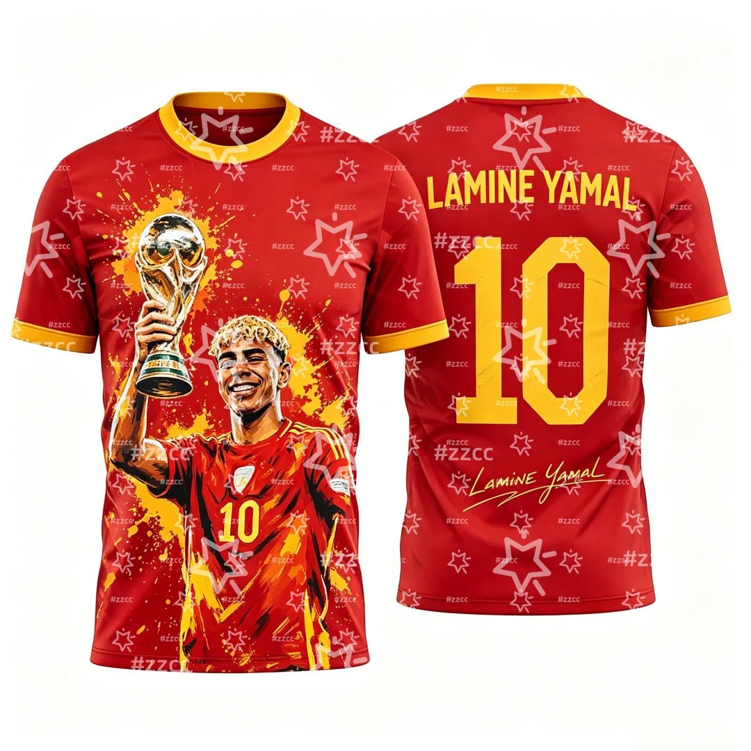 2026 Yamal Spain Team Football Jersey Match & Training Kit Summer Sports Men's T-Shirt Children's Clothing Tee Y2k Woman - MAGUSTA BEAUTY