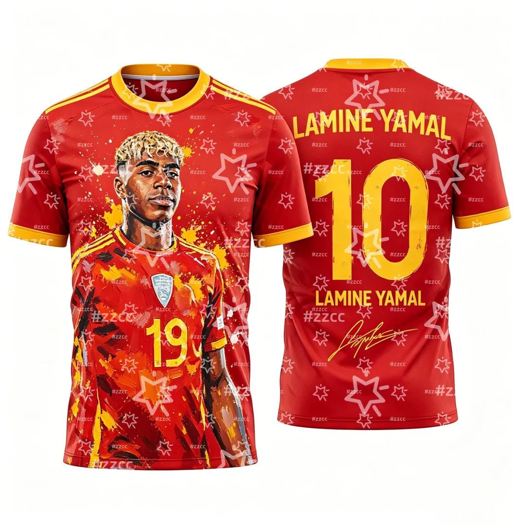 2026 Yamal Spain Team Football Jersey Match & Training Kit Summer Sports Men's T-Shirt Children's Clothing Tee Y2k Woman - MAGUSTA BEAUTY