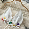 2026Women's Summer Bohemian Style Holiday knitted Set Tassel Halter Top WithSkirt Set Knitted Skirt Suit Two Piece Set for Women - MAGUSTA BEAUTY