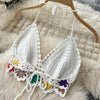 2026Women's Summer Bohemian Style Holiday knitted Set Tassel Halter Top WithSkirt Set Knitted Skirt Suit Two Piece Set for Women - MAGUSTA BEAUTY