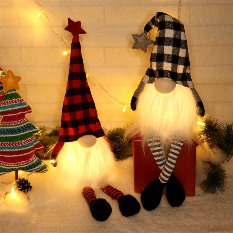 20/30cm LED Faceless Doll Elf Gnome with Lights Christmas Decoration Home Merry Christmas Navidad Children New Year Gift 2025 - MAGUSTA BEAUTY