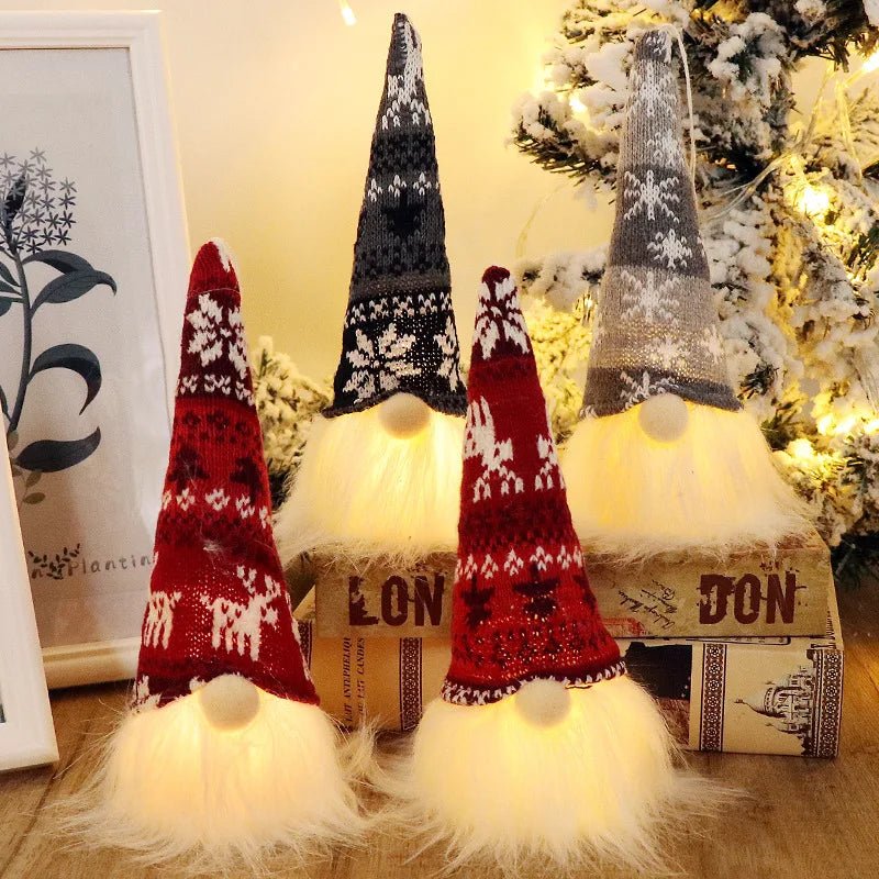 20/30cm LED Faceless Doll Elf Gnome with Lights Christmas Decoration Home Merry Christmas Navidad Children New Year Gift 2025 - MAGUSTA BEAUTY