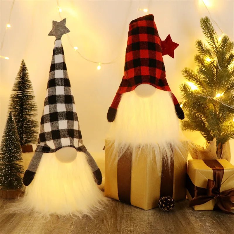 20/30cm LED Faceless Doll Elf Gnome with Lights Christmas Decoration Home Merry Christmas Navidad Children New Year Gift 2025 - MAGUSTA BEAUTY