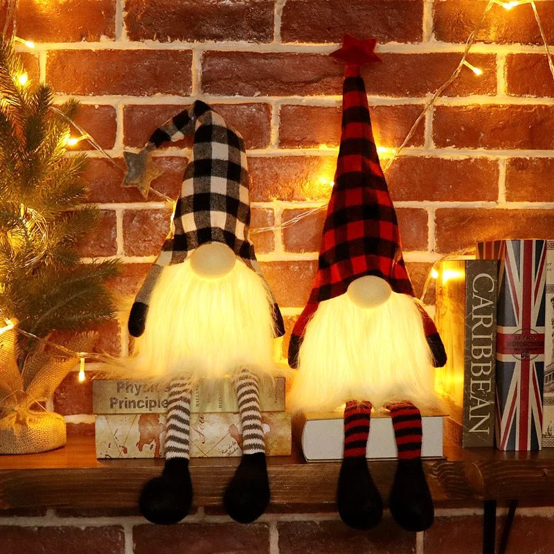 20/30cm LED Faceless Doll Elf Gnome with Lights Christmas Decoration Home Merry Christmas Navidad Children New Year Gift 2025 - MAGUSTA BEAUTY