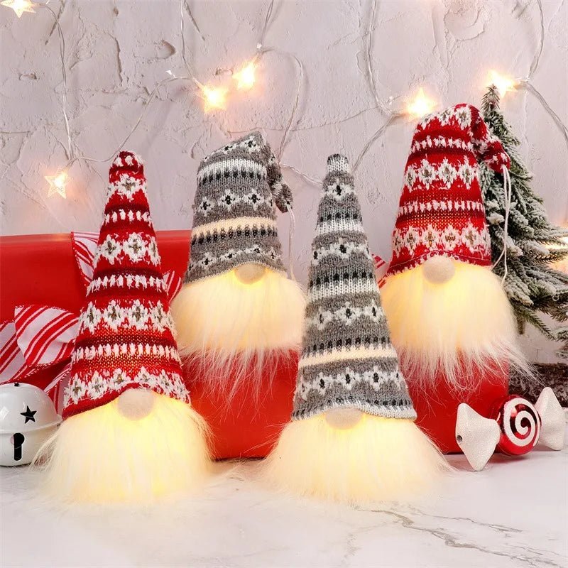 20/30cm LED Faceless Doll Elf Gnome with Lights Christmas Decoration Home Merry Christmas Navidad Children New Year Gift 2025 - MAGUSTA BEAUTY