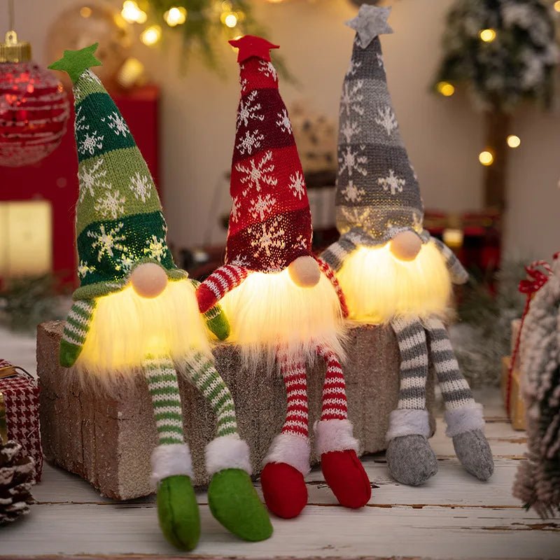 20/30cm LED Faceless Doll Elf Gnome with Lights Christmas Decoration Home Merry Christmas Navidad Children New Year Gift 2025 - MAGUSTA BEAUTY