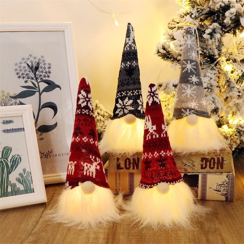 20/30cm LED Faceless Doll Elf Gnome with Lights Christmas Decoration Home Merry Christmas Navidad Children New Year Gift 2025 - MAGUSTA BEAUTY