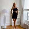 Women's Dresses Solid Sexy Backless One Shoulder Bodycon Dress