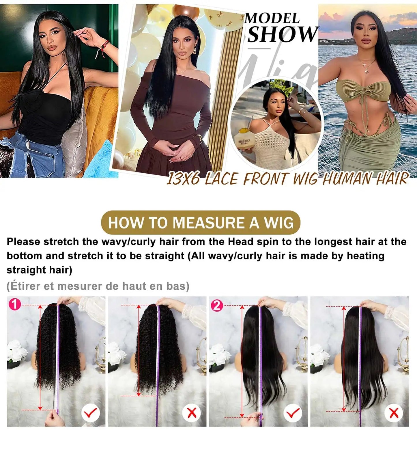 220% Bone Straight 360 Full Transparent Lace Front Human Hair Wigs 13×6 HD Lace Frontal Wig 30 40 Inch Black 100% Human Hair Wig - MAGUSTA BEAUTY