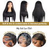 220% Bone Straight 360 Full Transparent Lace Front Human Hair Wigs 13×6 HD Lace Frontal Wig 30 40 Inch Black 100% Human Hair Wig - MAGUSTA BEAUTY