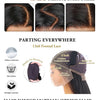 220% Bone Straight 360 Full Transparent Lace Front Human Hair Wigs 13×6 HD Lace Frontal Wig 30 40 Inch Black 100% Human Hair Wig - MAGUSTA BEAUTY