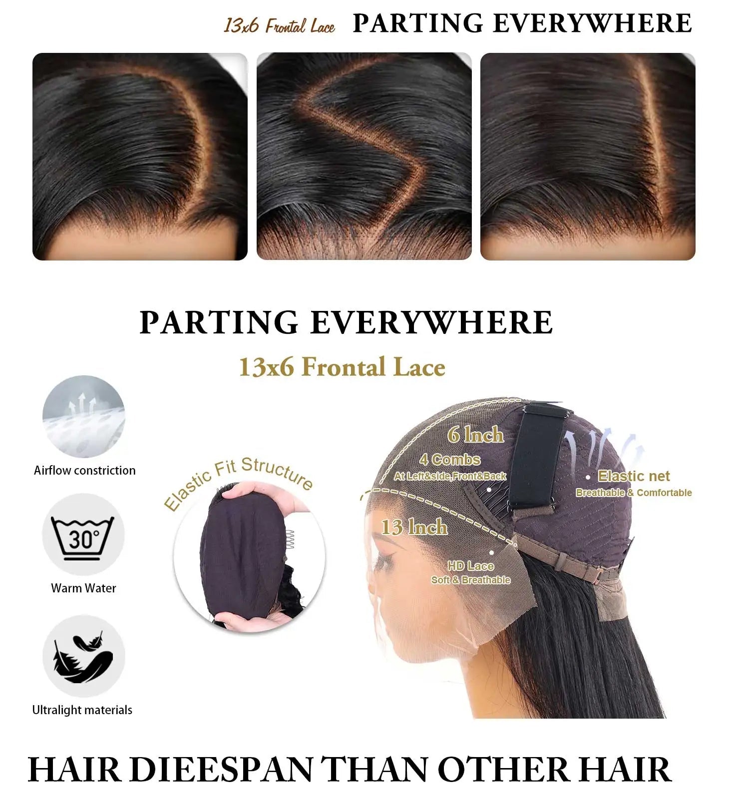 220% Bone Straight 360 Full Transparent Lace Front Human Hair Wigs 13×6 HD Lace Frontal Wig 30 40 Inch Black 100% Human Hair Wig - MAGUSTA BEAUTY