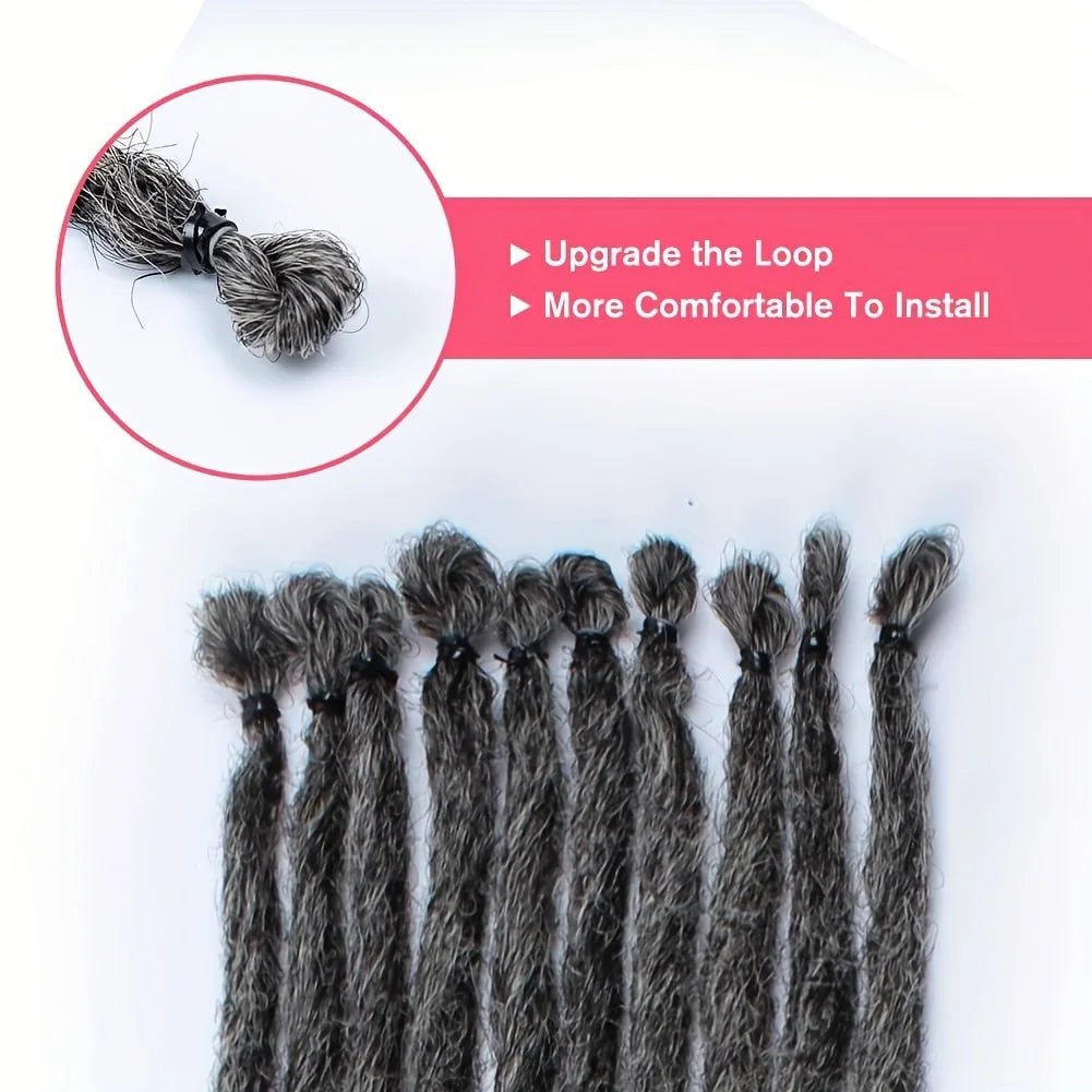 24Inch Dreadlock Extensions Synthetic Loc Extensions 0.6CM 100% Full Head Handmade Permanent Dreadlocks Extension for Men/Women - MAGUSTA BEAUTY