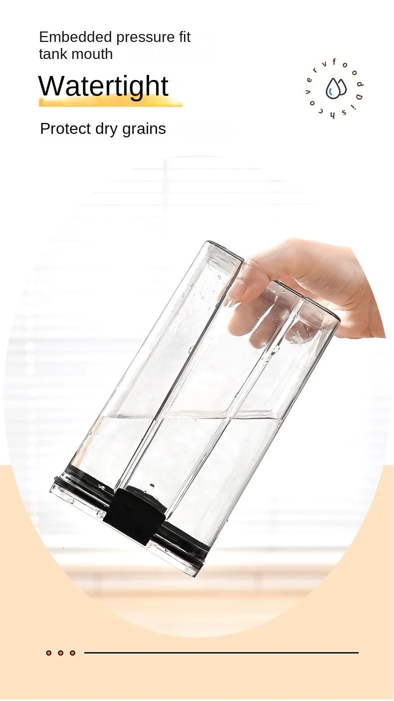 2/4PCS Sealed Jars Sets Stackable Kitchen Grain Srorage Sealed Containers Fridge Fresh Keep Boxes Seasoning Set Multigrain Tank - MAGUSTA BEAUTY
