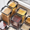2/4PCS Sealed Jars Sets Stackable Kitchen Grain Srorage Sealed Containers Fridge Fresh Keep Boxes Seasoning Set Multigrain Tank - MAGUSTA BEAUTY