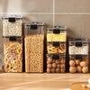 2/4PCS Sealed Jars Sets Stackable Kitchen Grain Srorage Sealed Containers Fridge Fresh Keep Boxes Seasoning Set Multigrain Tank - MAGUSTA BEAUTY