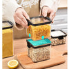 2/4PCS Sealed Jars Sets Stackable Kitchen Grain Srorage Sealed Containers Fridge Fresh Keep Boxes Seasoning Set Multigrain Tank - MAGUSTA BEAUTY