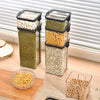 2/4PCS Sealed Jars Sets Stackable Kitchen Grain Srorage Sealed Containers Fridge Fresh Keep Boxes Seasoning Set Multigrain Tank - MAGUSTA BEAUTY