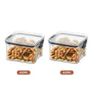 2/4PCS Sealed Jars Sets Stackable Kitchen Grain Srorage Sealed Containers Fridge Fresh Keep Boxes Seasoning Set Multigrain Tank - MAGUSTA BEAUTY