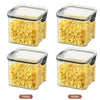 2/4PCS Sealed Jars Sets Stackable Kitchen Grain Srorage Sealed Containers Fridge Fresh Keep Boxes Seasoning Set Multigrain Tank - MAGUSTA BEAUTY