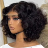 250% Body Wave HD Lace Frontal Wig Short Bob WigS Human Hair Glueless Human Hair Wavy 13x4 Transparent Lace Front Wigs For Women - MAGUSTA BEAUTY
