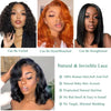 250% Body Wave HD Lace Frontal Wig Short Bob WigS Human Hair Glueless Human Hair Wavy 13x4 Transparent Lace Front Wigs For Women - MAGUSTA BEAUTY