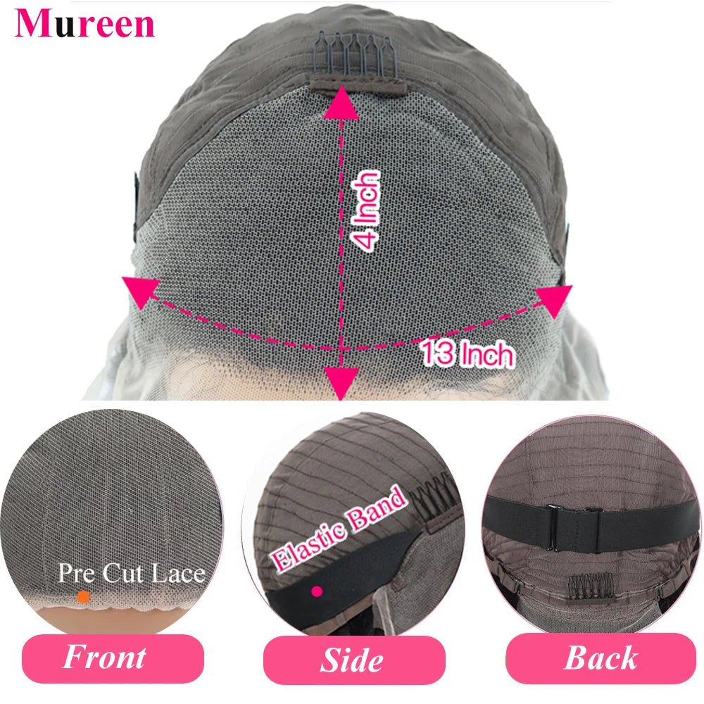 250% Density 13x6 Body Wave Lace Front Wigs Human Hair Pre Plucked 13x4 HD Transparent Lace Frontal Wigs Human Hair for Women - MAGUSTA BEAUTY