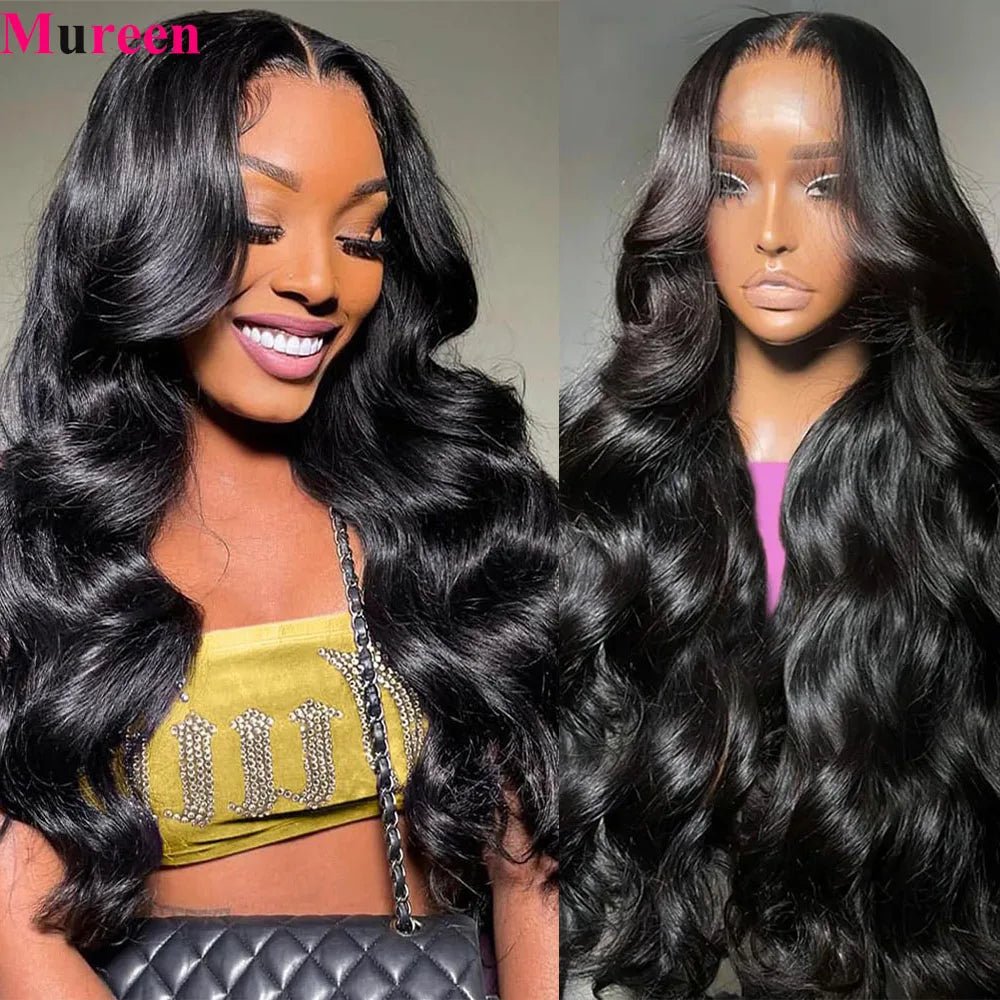 250% Density 13x6 Body Wave Lace Front Wigs Human Hair Pre Plucked 13x4 HD Transparent Lace Frontal Wigs Human Hair for Women - MAGUSTA BEAUTY