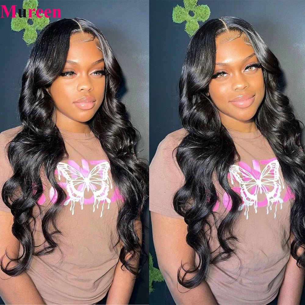 250% Density 13x6 Body Wave Lace Front Wigs Human Hair Pre Plucked 13x4 HD Transparent Lace Frontal Wigs Human Hair for Women - MAGUSTA BEAUTY