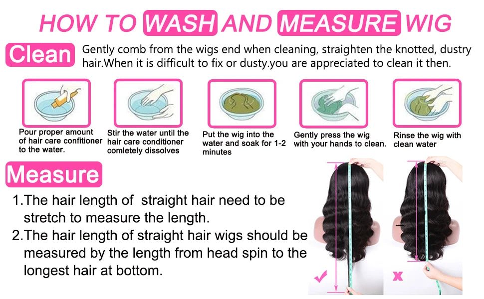 250% Density 13x6 Body Wave Lace Front Wigs Human Hair Pre Plucked 13x4 HD Transparent Lace Frontal Wigs Human Hair for Women - MAGUSTA BEAUTY