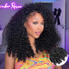 250% Density Burmese Curly Human Hair Wig 13x4 HD Transparent Lace Frontal Wigs Pre Plucked Rem Burmese Human Hair Wigs 28 Inch - MAGUSTA BEAUTY