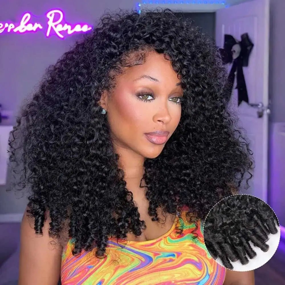 250% Density Burmese Curly Human Hair Wig 13x4 HD Transparent Lace Frontal Wigs Pre Plucked Rem Burmese Human Hair Wigs 28 Inch - MAGUSTA BEAUTY