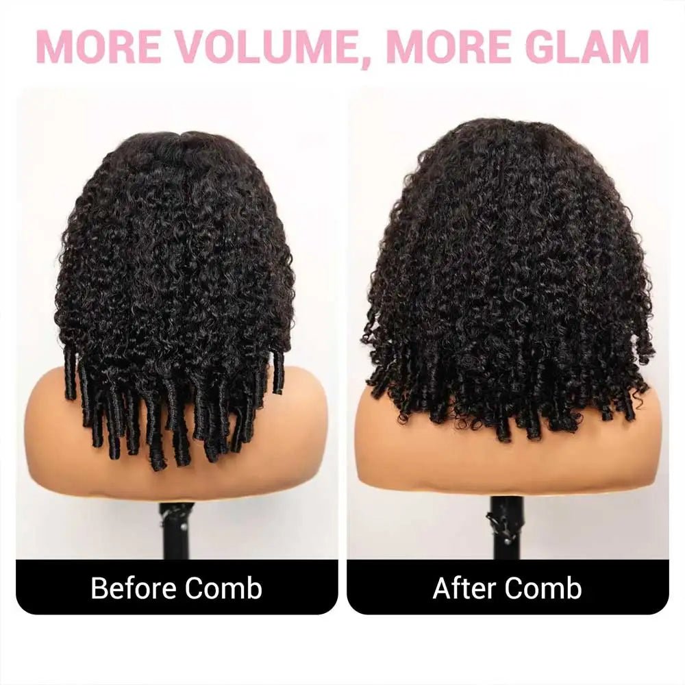 250% Density Burmese Curly Human Hair Wig 13x4 HD Transparent Lace Frontal Wigs Pre Plucked Rem Burmese Human Hair Wigs 28 Inch - MAGUSTA BEAUTY
