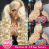 250% Density Peruvian 30 40 42 inch 613 Blonde 13x6 HD Lace Front Human Hair Wig For Women Body Wave Glueless Lace Frontal Wig - MAGUSTA BEAUTY