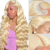 250% Density Peruvian 30 40 42 inch 613 Blonde 13x6 HD Lace Front Human Hair Wig For Women Body Wave Glueless Lace Frontal Wig - MAGUSTA BEAUTY