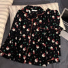 2Pcs/Set Christmas Hello Kitty Pajama Set Anime Cute Woman's Home Wear Cartoon Casual Pajamas Couple Sleep Clothing Loungewear - MAGUSTA BEAUTY