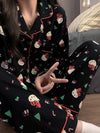 2Pcs/Set Christmas Hello Kitty Pajama Set Anime Cute Woman's Home Wear Cartoon Casual Pajamas Couple Sleep Clothing Loungewear - MAGUSTA BEAUTY