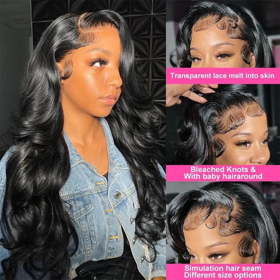 30 40 Inch 360 Full Lace Body Wave Wigs Human Hair 100% 13x4 13x6 HD Lace Frontal Wig For Black Women 4x4 5x5 Lace Closure Wigs - MAGUSTA BEAUTY