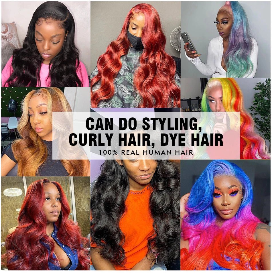 30 40 Inch 360 Full Lace Body Wave Wigs Human Hair 100% 13x4 13x6 HD Lace Frontal Wig For Black Women 4x4 5x5 Lace Closure Wigs - MAGUSTA BEAUTY