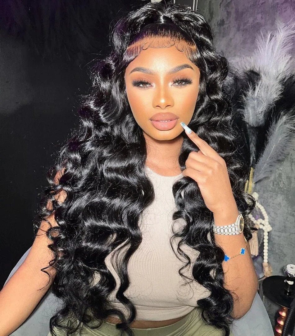 30 40 Inch Loose Deep Wave 13x6 HD Lace Frontal Human Hair Wig Brazilian 13x4 Curly Human Hair Lace Front Wigs Pre Plucked 250% - MAGUSTA BEAUTY