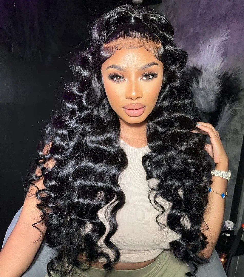 30 40 Inch Loose Deep Wave 13x6 HD Lace Frontal Human Hair Wig Brazilian 13x4 Curly Human Hair Lace Front Wigs Pre Plucked 250% - MAGUSTA BEAUTY