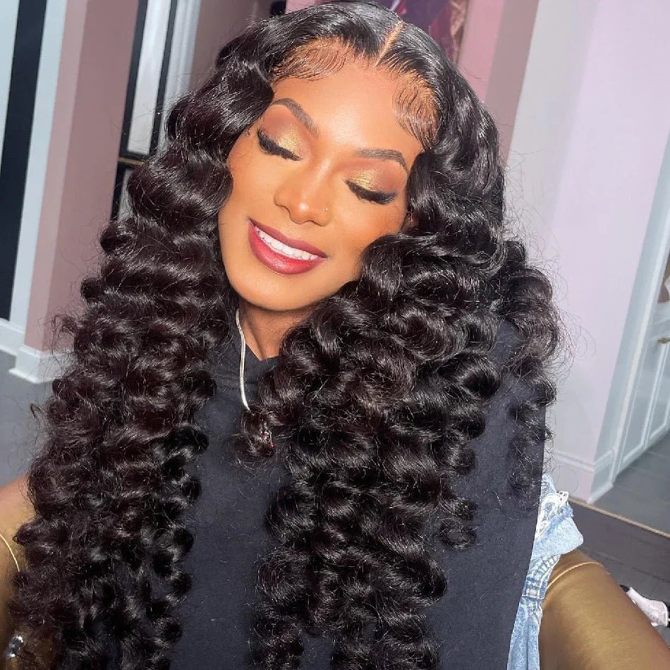 30 40 Inch Loose Deep Wave 13x6 HD Lace Frontal Human Hair Wig Brazilian 13x4 Curly Human Hair Lace Front Wigs Pre Plucked 250% - MAGUSTA BEAUTY