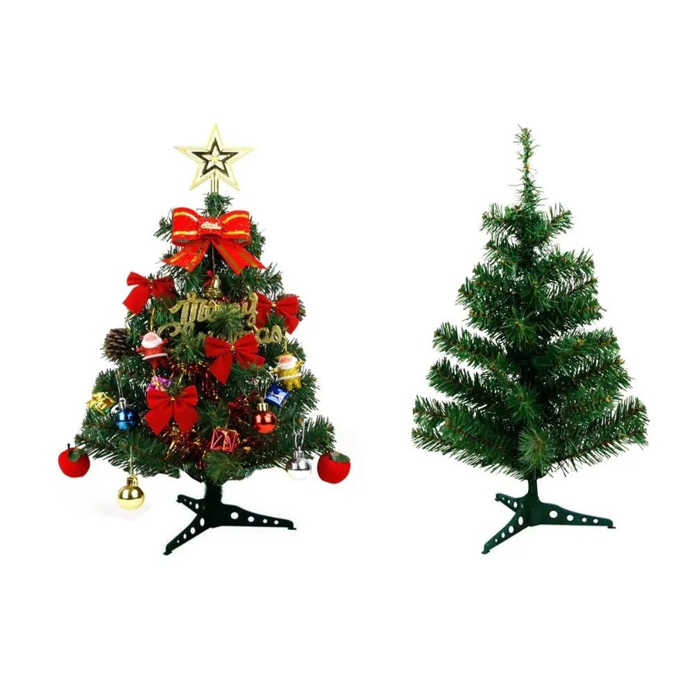 30/45cm Mini Christmas Tree New Year Gift Party Decoration Artificial Christmas Tree LED Light DIY Handicraft Xmas Tabletop Tree - MAGUSTA BEAUTY