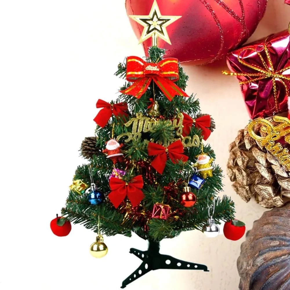 30/45cm Mini Christmas Tree New Year Gift Party Decoration Artificial Christmas Tree LED Light DIY Handicraft Xmas Tabletop Tree - MAGUSTA BEAUTY