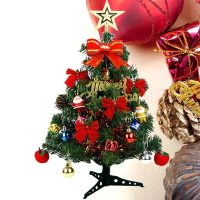 30/45cm Mini Christmas Tree New Year Gift Party Decoration Artificial Christmas Tree LED Light DIY Handicraft Xmas Tabletop Tree - MAGUSTA BEAUTY