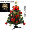 30/45cm Mini Christmas Tree New Year Gift Party Decoration Artificial Christmas Tree LED Light DIY Handicraft Xmas Tabletop Tree - MAGUSTA BEAUTY