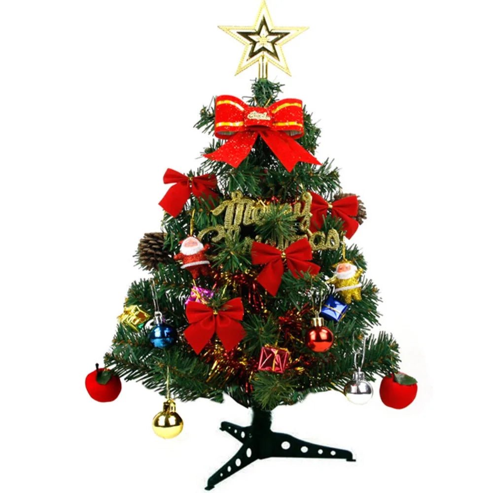 30/45cm Mini Christmas Tree New Year Gift Party Decoration Artificial Christmas Tree LED Light DIY Handicraft Xmas Tabletop Tree - MAGUSTA BEAUTY