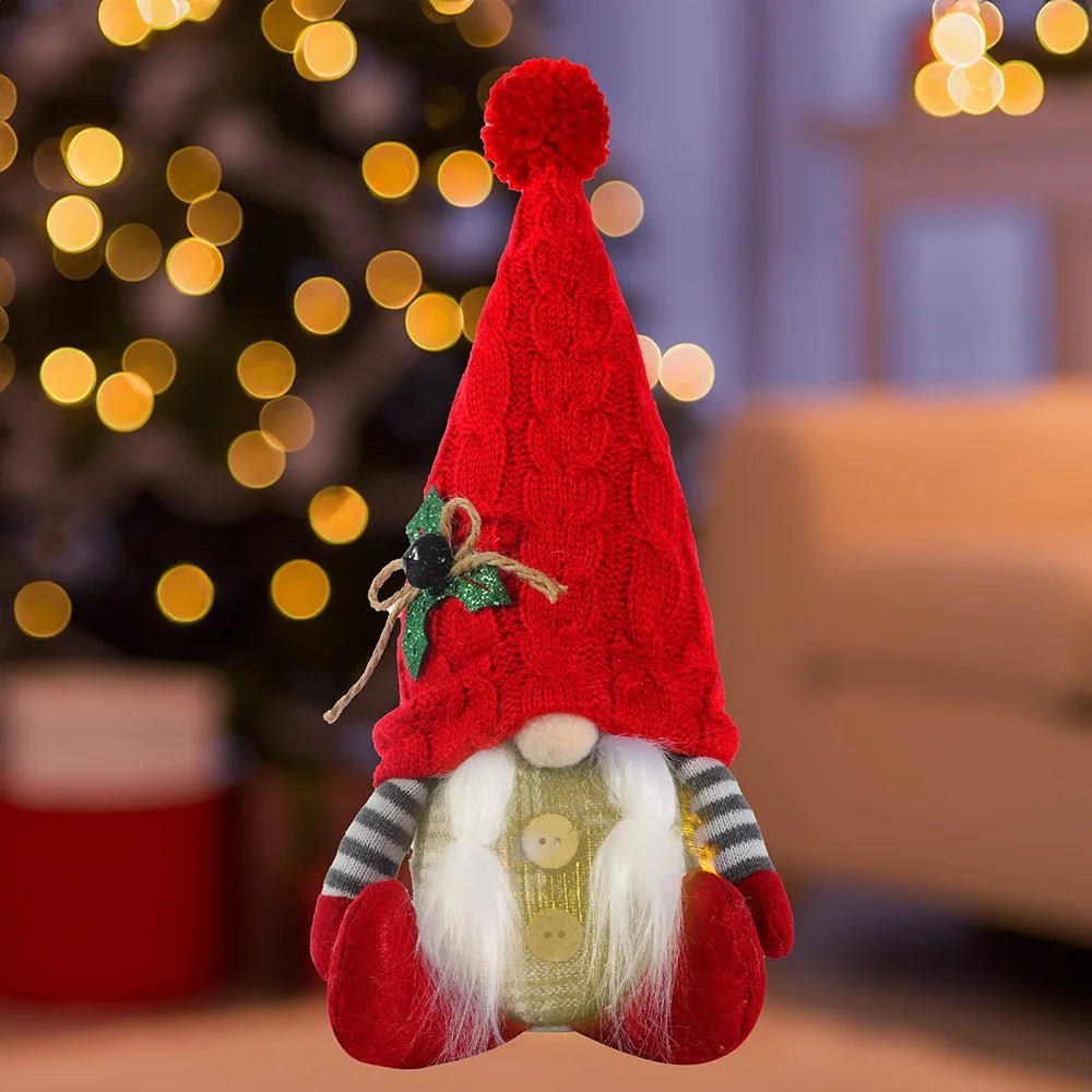 30cm Glowing Gnome Christmas Decorations 2024 Faceless Plush Dolls elf Home Ornaments Navidad New Year 2024 Gift - MAGUSTA BEAUTY