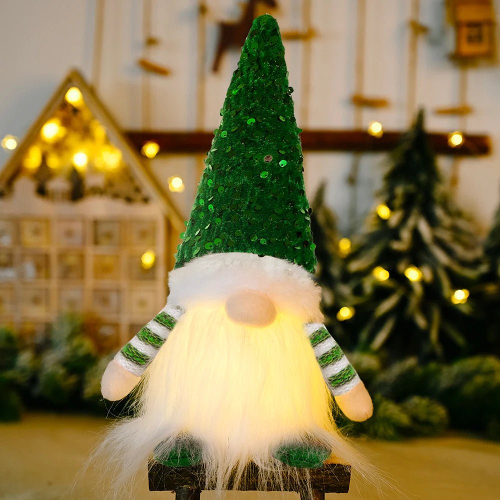 30cm Glowing Gnome Christmas Decorations 2024 Faceless Plush Dolls elf Home Ornaments Navidad New Year 2024 Gift - MAGUSTA BEAUTY